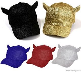 New Sparkling Glitter Devil Horn Cap Big Bang 2NE1 F(X)