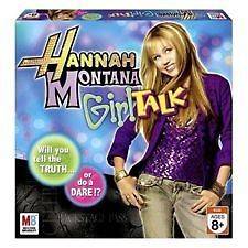 NEW * Hannah Montana GIRL TALK Game TRUTH DARE Board Game