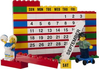 New LEGO Brick Calendar 853195 Minifigures Cheer Leader Boy Skater New 