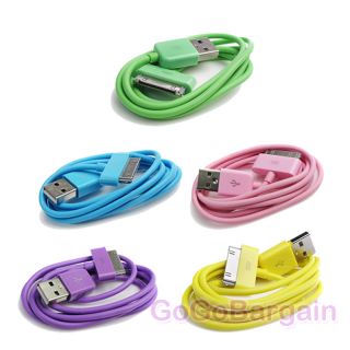 5X USB SYNC DATA CHARGER POWER CABLE CORD CONNECTOR IPHONE 4S 4 3GS 3G 