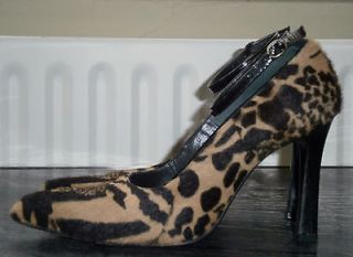 Vintage Classic Russell & Bromley Animal Print Fur Stiletto Size 6 
