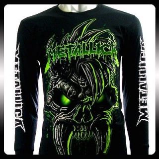 Metallica Biker Music Band LS Long Sleeve T shirt Sz L Rock Punk Men