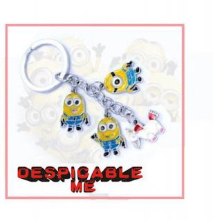despicable me minions toy Jorge Dave Stewart Unicorn Keychain 4 Charms 