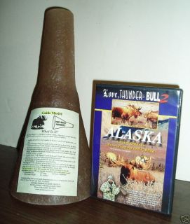 Moose Calling Horn & Moose Hunting Video or DVD Combo