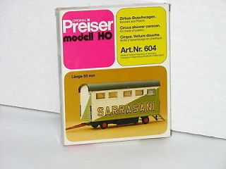 Preiser HO 604 Sarrasani Circus Shower Caravan Kit NIB Germany