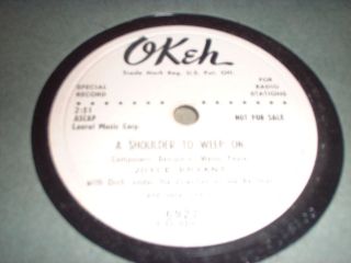 78RPM Okeh 6927 (Vinyl) Joyce Bryant, Love for Sale, A Shoulder to 