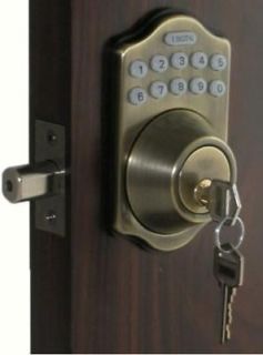   Electronic Keypad Keyless Entry Door Lock Programmable Deadbolt AB