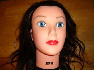 Burmax Debra COSMETOLOGY Mannequin head with 100% HUMAN HAIR
