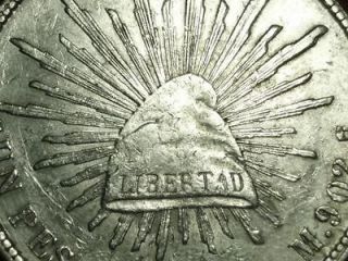   Un Peso Libertad 90% Silver Mexico City Mo A.M. Decimal Coin #azp40