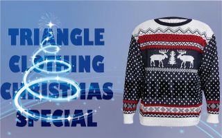 Mens Christmas Jumper Reindeer Vintage Retro Granny Jumper Cardigan 