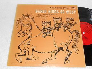 BANJO KINGS GO WEST VOL 3 1955 GOOD TIME JAZZ 10 RECORD LP ORIG ULTRA 