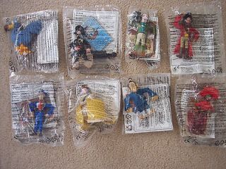 MCDONALDS COMPLETE SET 8 TOYS THE PIRATES IN AN ADVENTURE WITH 