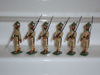 INDIAN ARMY 40TH PATHANS REGIMENT INFANTRY METAL TOY SOLDIER FIGURE 