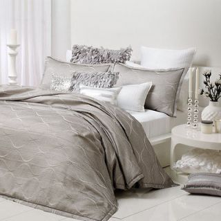 Logan and Mason LUCA SILVER Queen Size Bed Doona Quilt cover set 3pc 