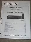 Denon Service/Operati​on Manual~DCD 560/​460 CD Player