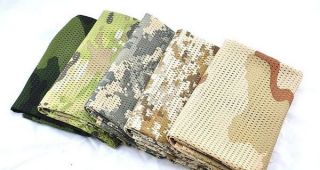 Tactical camouflage Fish Net Sniper Cover Scarf Veil Face Mesh Turban 