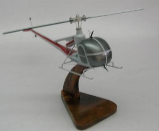 UH 12 Hiller Helicopter UH12 Airplane Wood Model  Regular