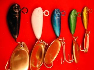 BEST TROUT LURES EVER 1 STYLE 1 SIZE FIVE COLORS APPROX 1/2OZ