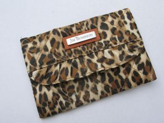 Jim Thompson silk Tissue purse with mirror   Leopard printed