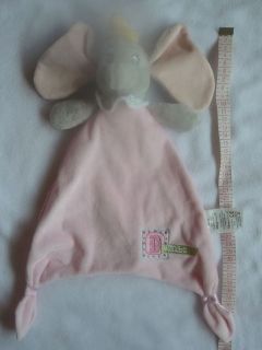 NEW  Baby pink elephant Dumbo Comforter soft toy blanket
