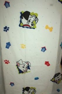 101 Dalmatian Twin FLAT Sheet Fabric Disney Dalmation Dogs
