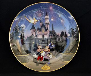   BEAUTY CASTLE Disneylands 40th Anniversary Collector Plate w/COA