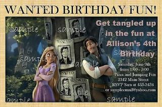   Invitation Rapunzel invite birthday party disney princess uprint