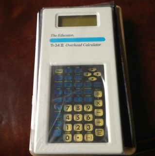 The Educator TI 34 II Overhead Calculator