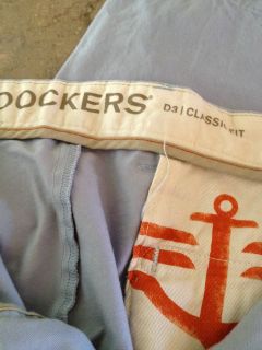 DOCKERS mens 38 x 32 pale blue chinos THE HANGOVER ALAN costume