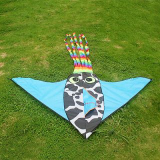   Long tailed Squid Kite Beach Outdoor Sports Easy to Fly For Kids Toy