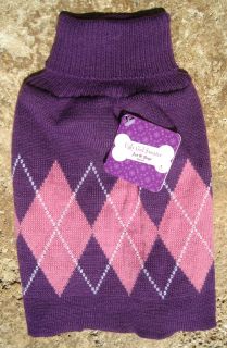 UGLY PET SWEATER ~FOR DOGS/CATS ~(S, M)~ PURPLE / PINK ~CHRISTMAS 