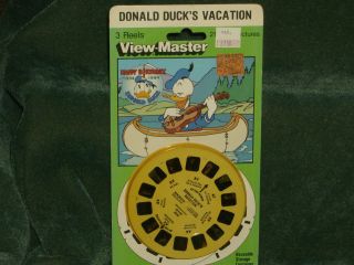 Vintage View Master 3D Reels Donald Ducks Vacation   NEW