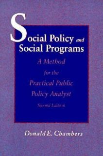   Public Policy Analyst by Donald E. Chambers 1992, Paperback