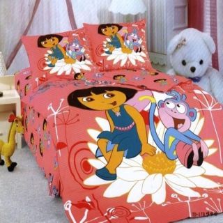 Dora the Explore & Monkey single full bed cover blanket Sheet 