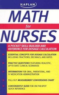 for Nurses A Pocket Skill Builder and Reference for Dosage Calculation 