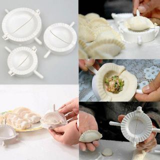 White 3pcs Dough Press Empanada Dumpling Calzone Turnover Dumpling 