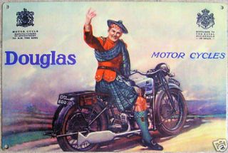Douglas Motorcycle Metal Sign/poster