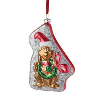grinch glass ornament in Holiday & Seasonal