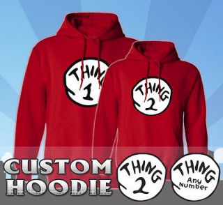 Dr. Seuss   Thing 1 2 3 4 5 Hoodies   Brand New, All Sizes, 100% 