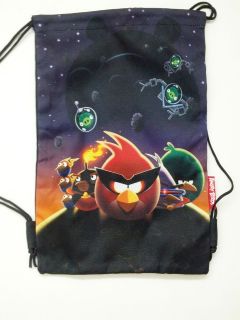 Licensed Angry Birds SPACE Black Sling Bag / Drawstring Bag