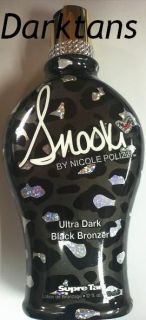 Snooki Ultra Dark Black Bronzer Tanning Bed Lotion by Supre