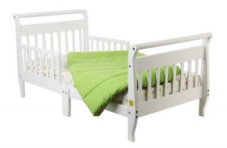 Dream On Me Sleigh Toddler Bed in White