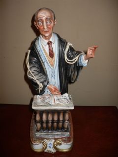    Dino Bonalberti Capodimonte Italian Porcelain Figurine of a Judge