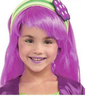 Raspberry Tart CHILD Purple Wig Costume Accessory NEW Strawberry 