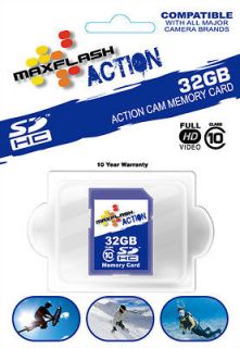   32GB SDHC Action Class 10 memory for GoPro, Drift HD170 cameras