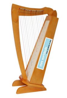 15 String, 28 Travel Size Beautiful Birch Wood Harp