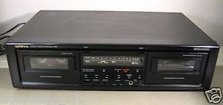 Onkyo TA W202 Stereo Dual Audio Cassette Deck   G Working Condition