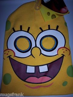Spongebob Squarepants Cartoon Ski Mask Knit Hat NWT
