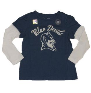 New NWT Girls Officially Licensed Duke Blue Devils Long Sleeve Shirt