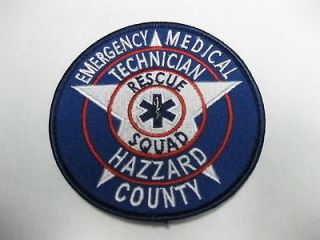 The Dukes of hazzard County EMT Rescue Squad Shoulder Patch Rosco Boss 